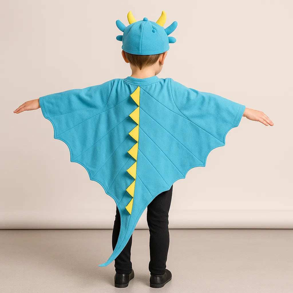 Cape Bleu Dinosaure pour Enfant Chic