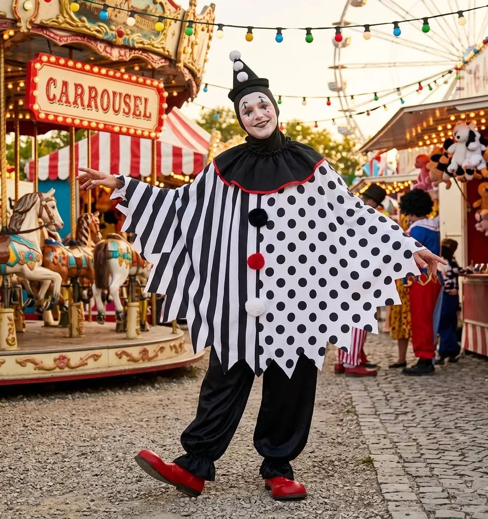 Cape Clown Rayures et Pois Original
