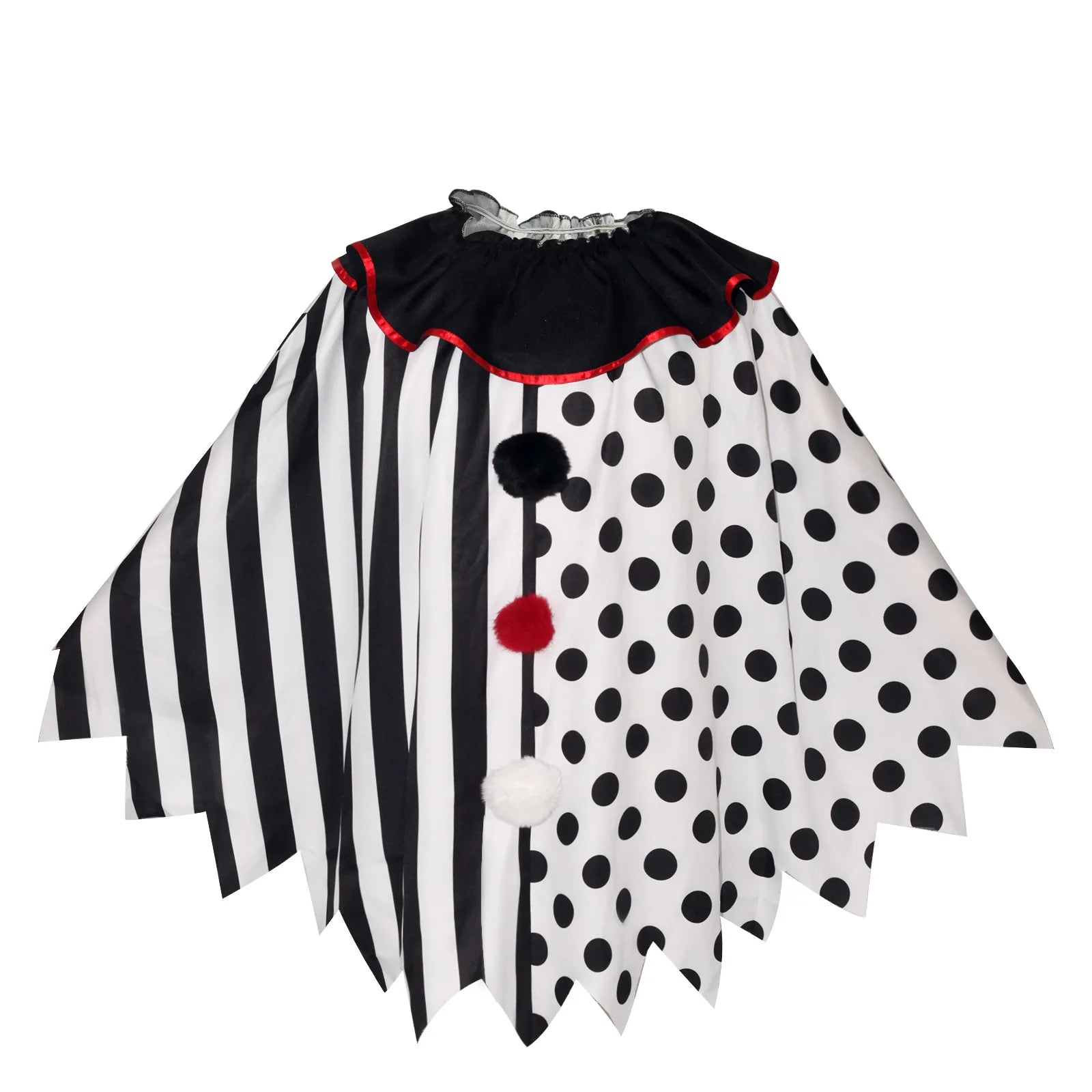 Cape Clown Rayures et Pois chic