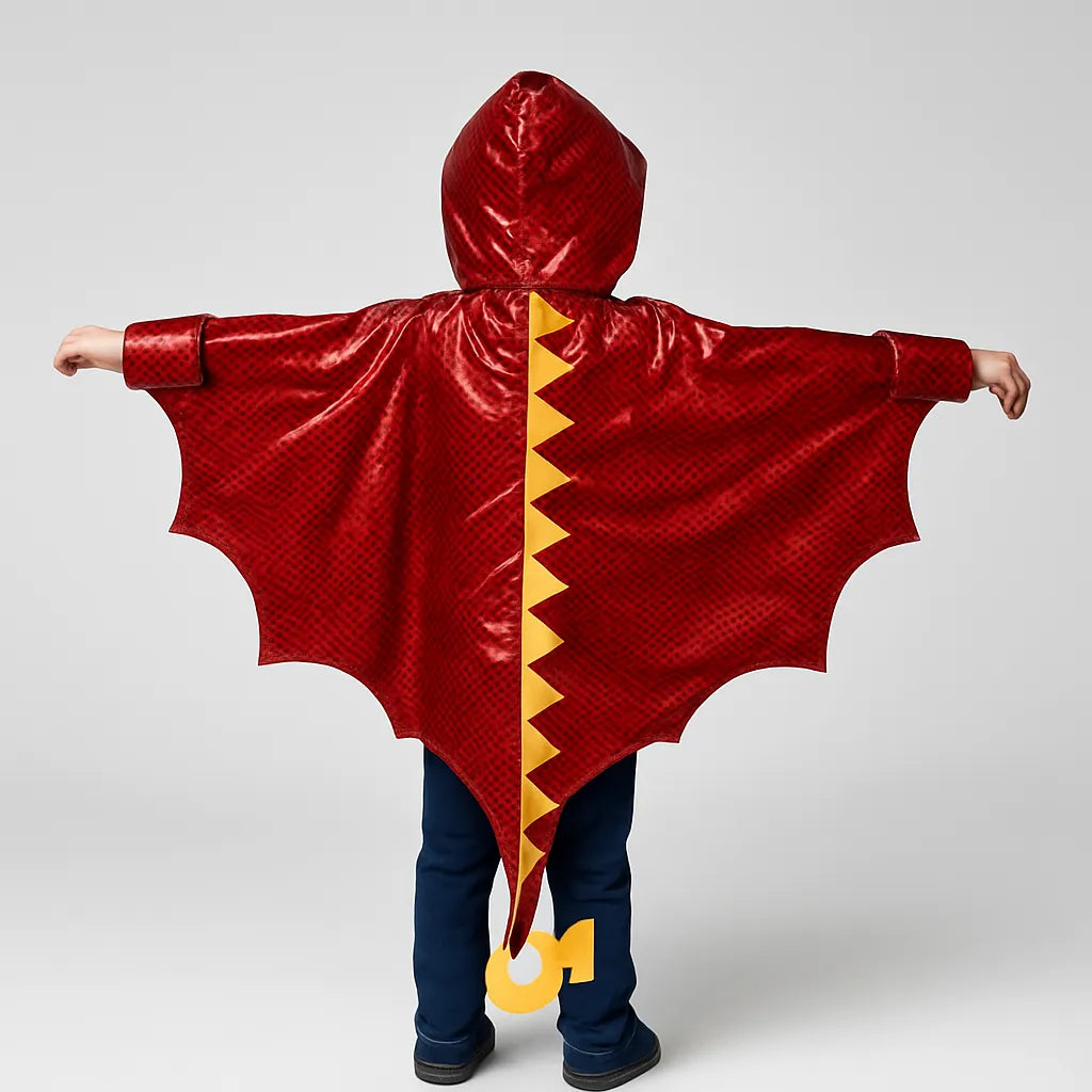 Cape Dinosaure Rouge chic