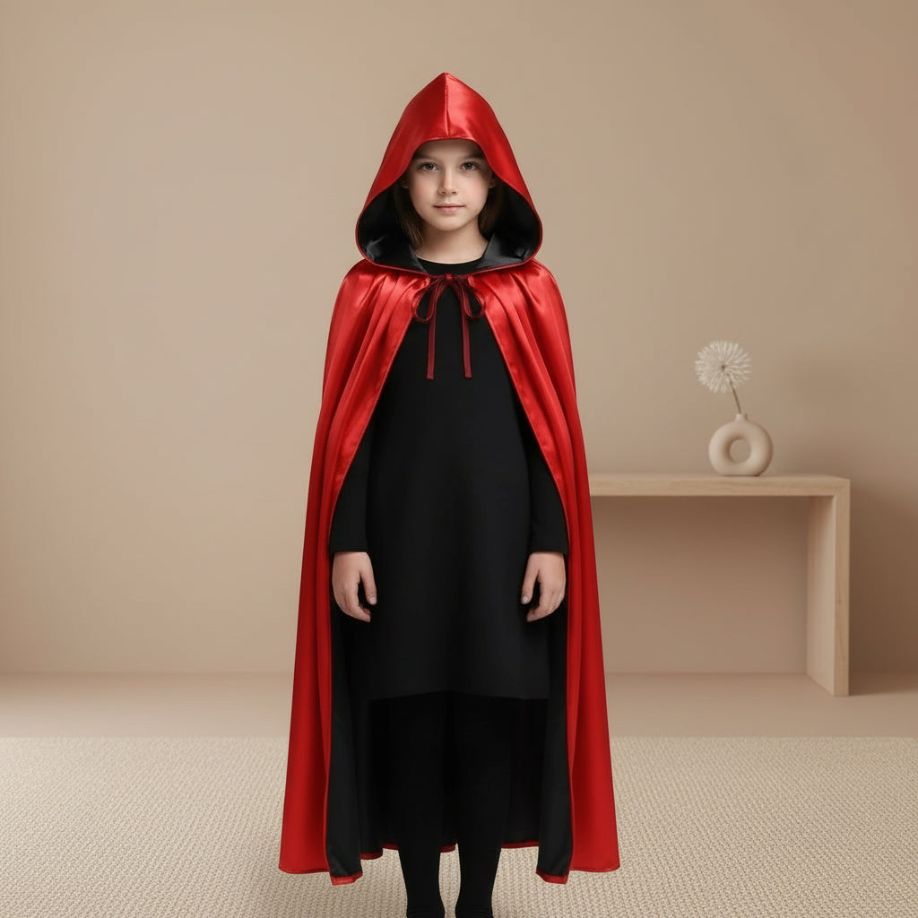 Cape Vampire Rouge et Noire stylé