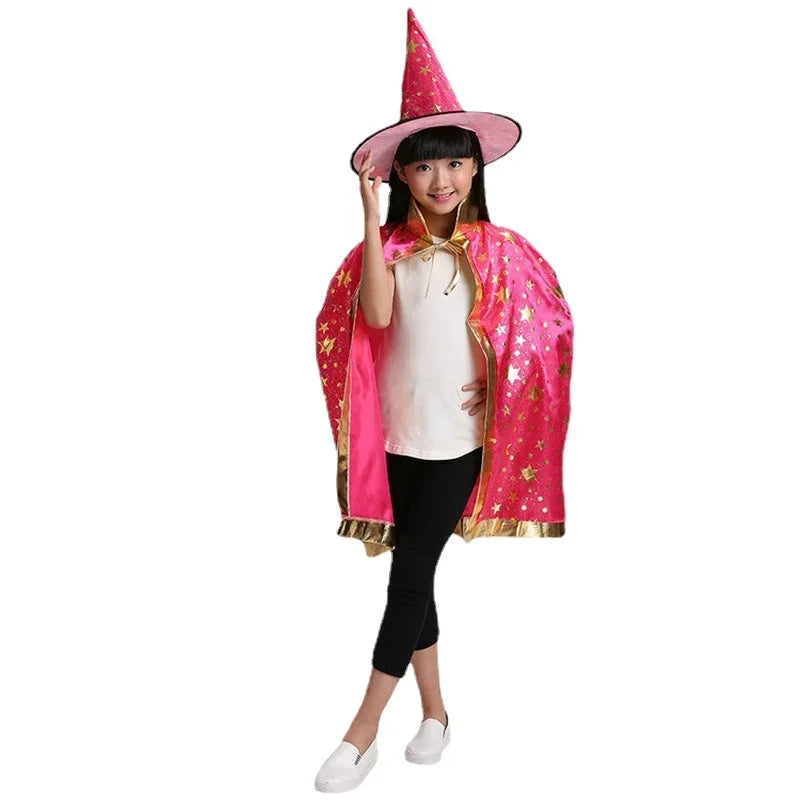 Cape et Chapeau Rose Stylé
