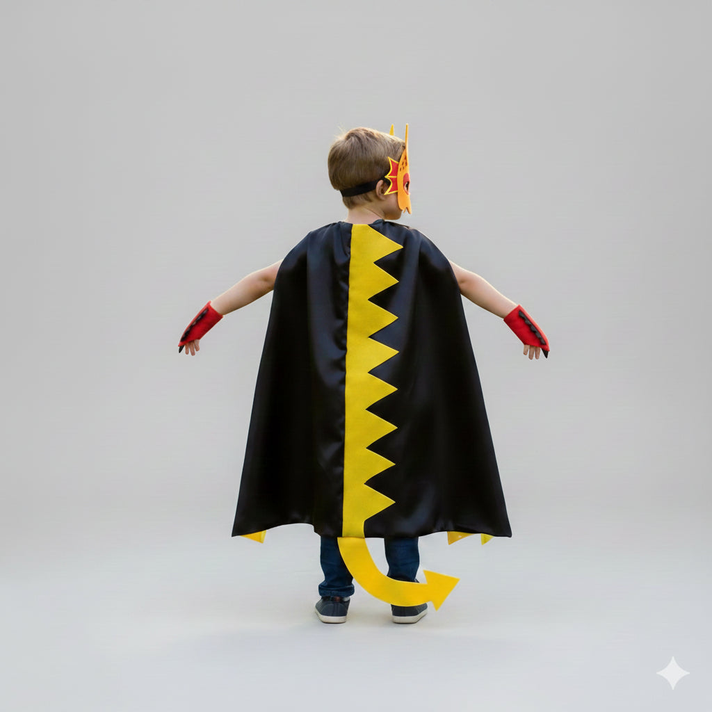 Cape et Masque de Dinosaure Enfant Porté