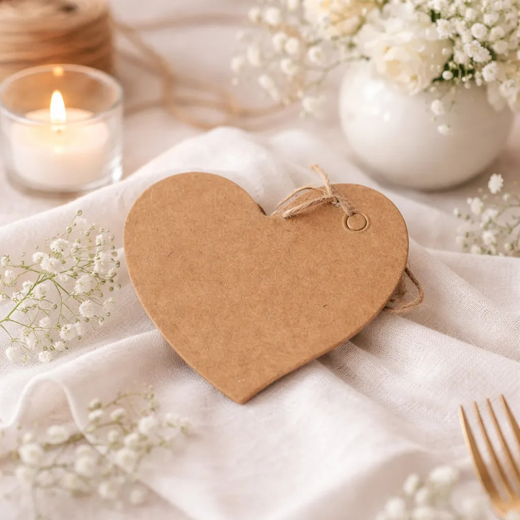 Carte Place Vierge Mariage Cœur Design