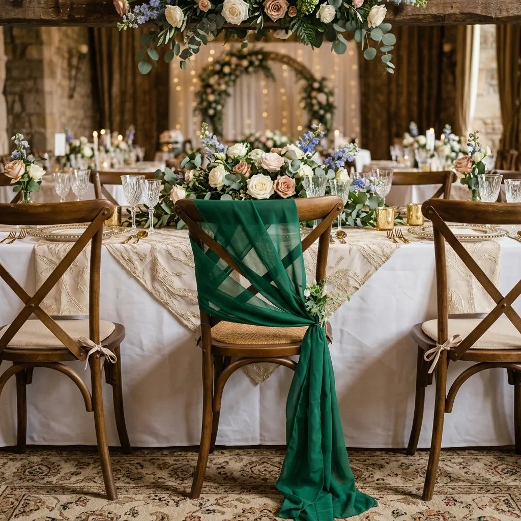 Ceinture de Chaise Vert Raffinée Légère