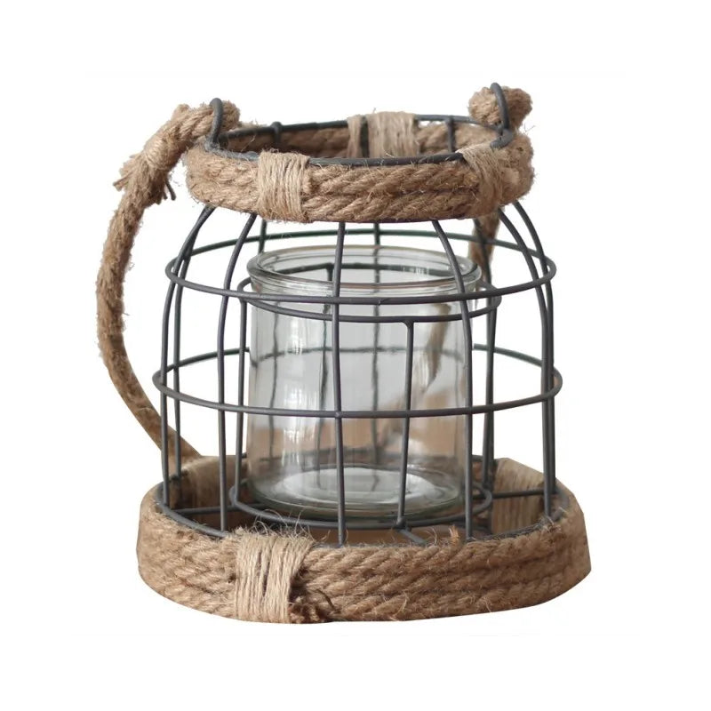 Centre de Table Bougeoir Mariage Champêtre Original