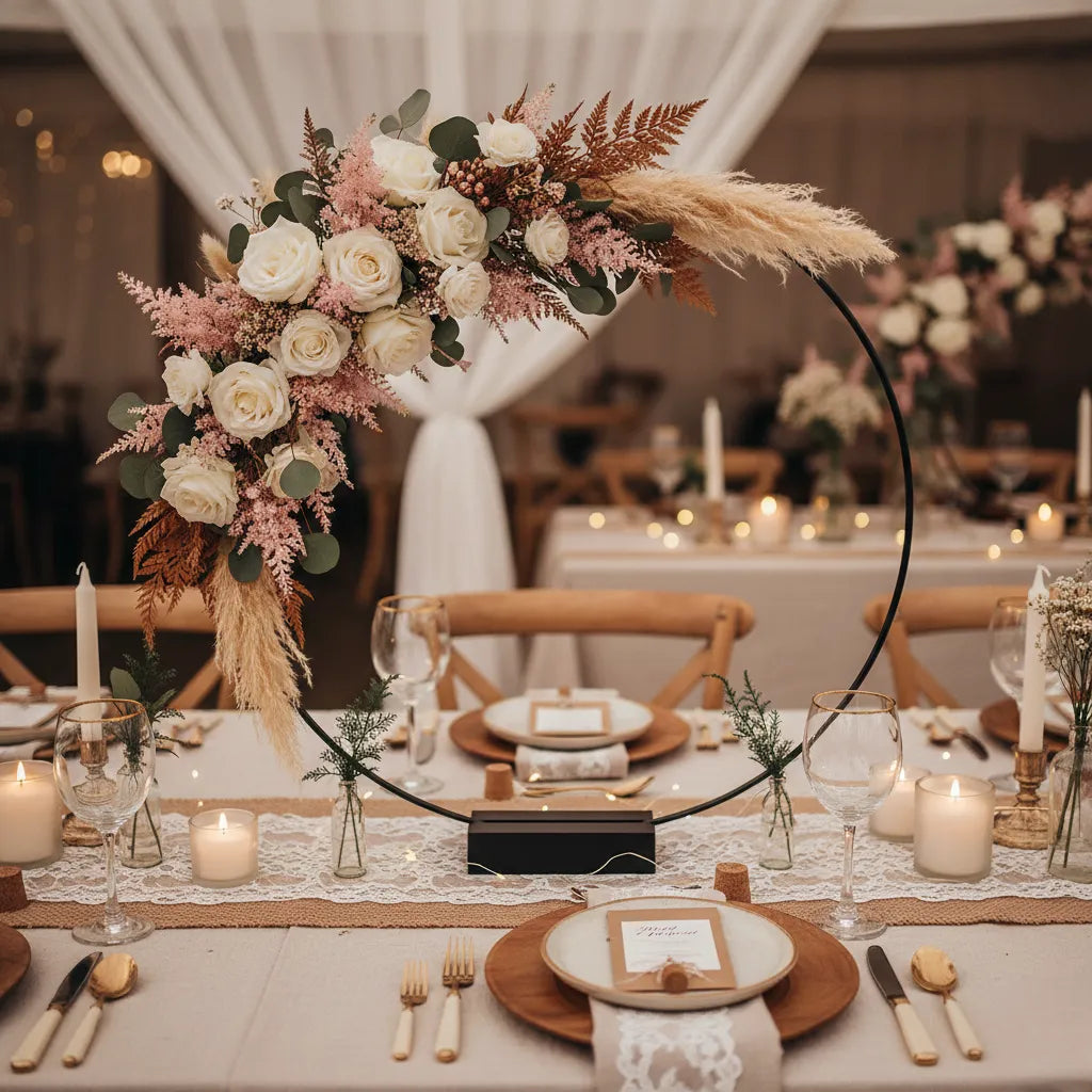 Centre de Table Cerceau Mariage