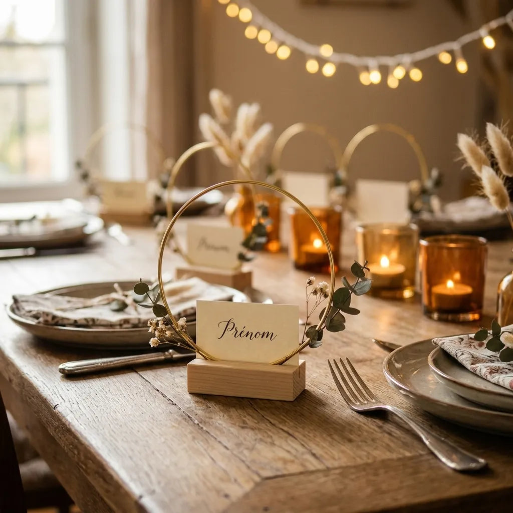 Centre de Table Cercle Mariage Design