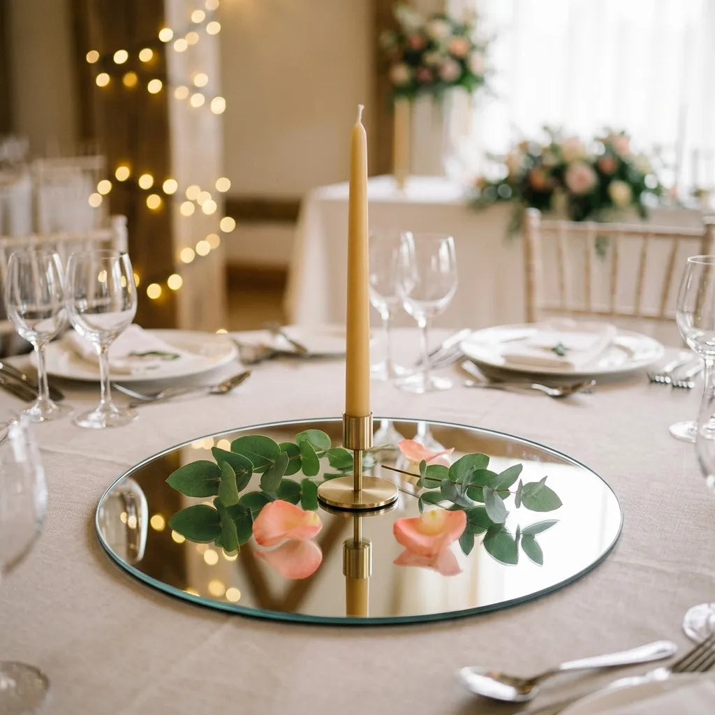 Centre de Table Mariage Miroir Design