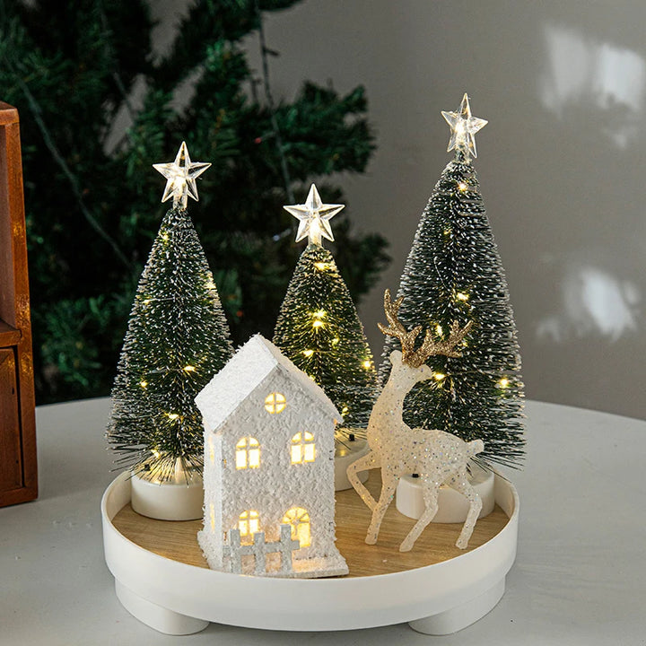 Centre de Table Noël Moderne Lumineux