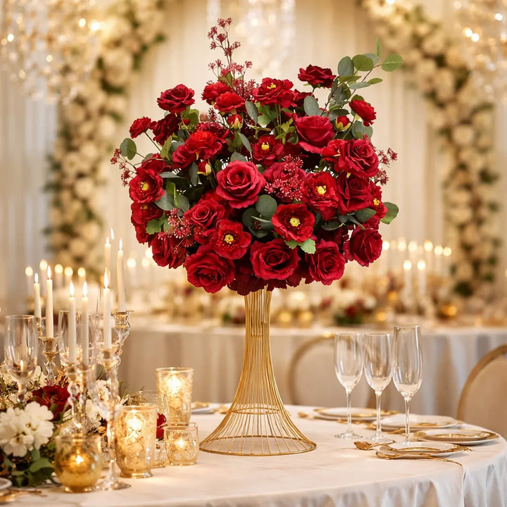 Centre de Table Rose Rouge