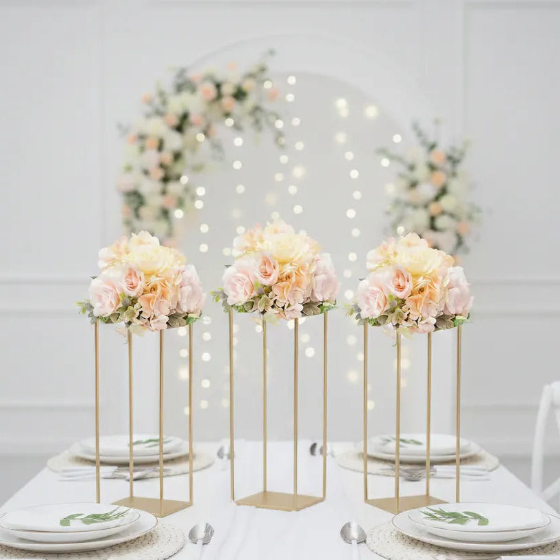 Centre de table Doré Mariage luxe