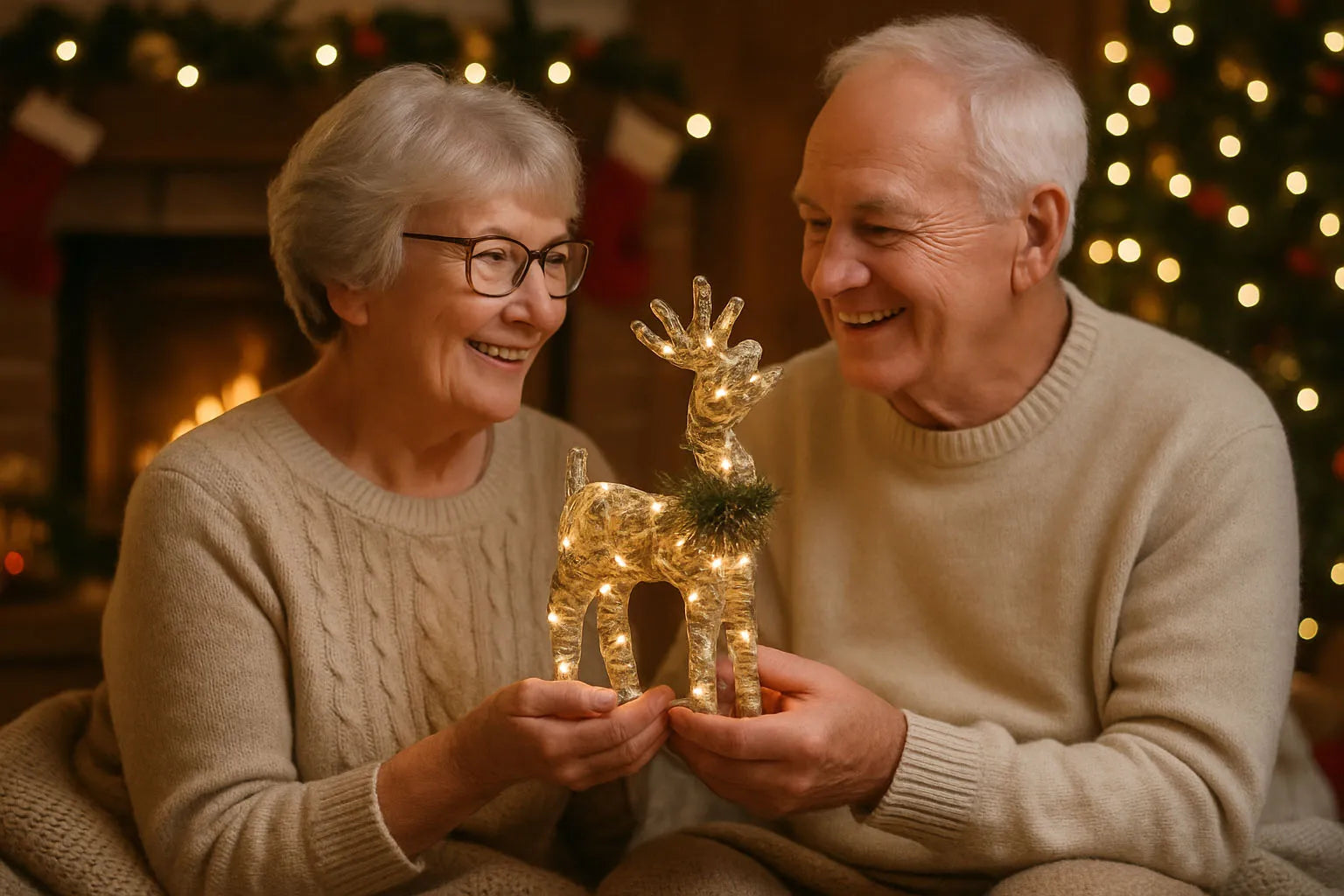 Cerf Design Rustique Lumineux de qualité