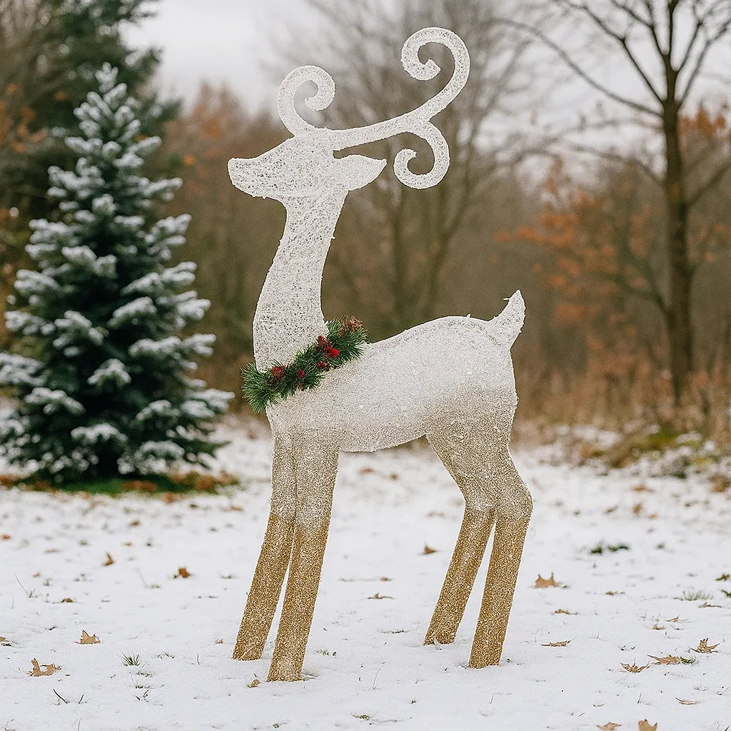 Cerf Lumineux Pailleté