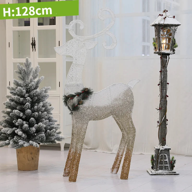 Cerf Lumineux Pailleté Grand