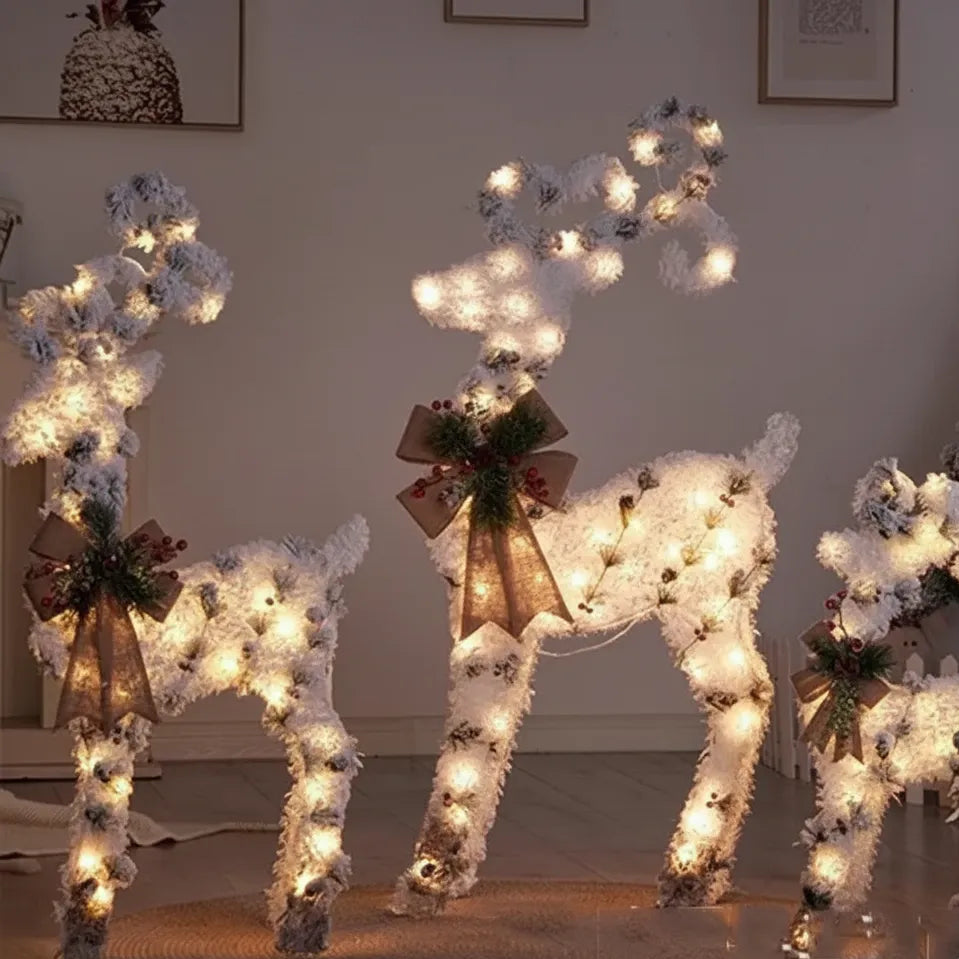 Cerf Noël Artistique Lumineux Unique