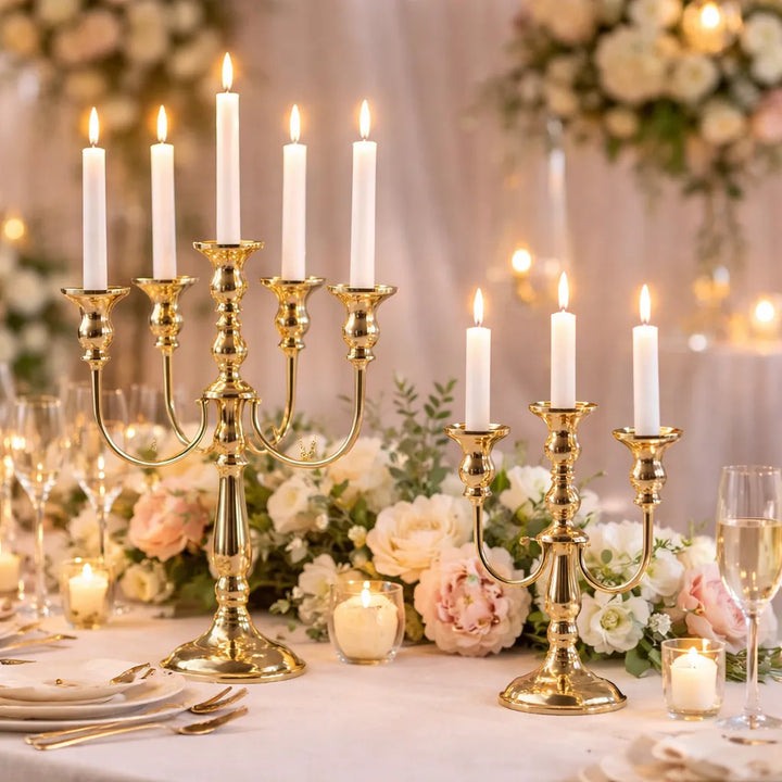 Chandelier Classique Doré Mariage