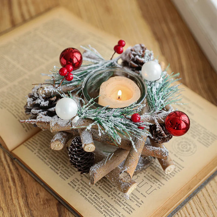 Chandelier en Bois Noël pour la Table