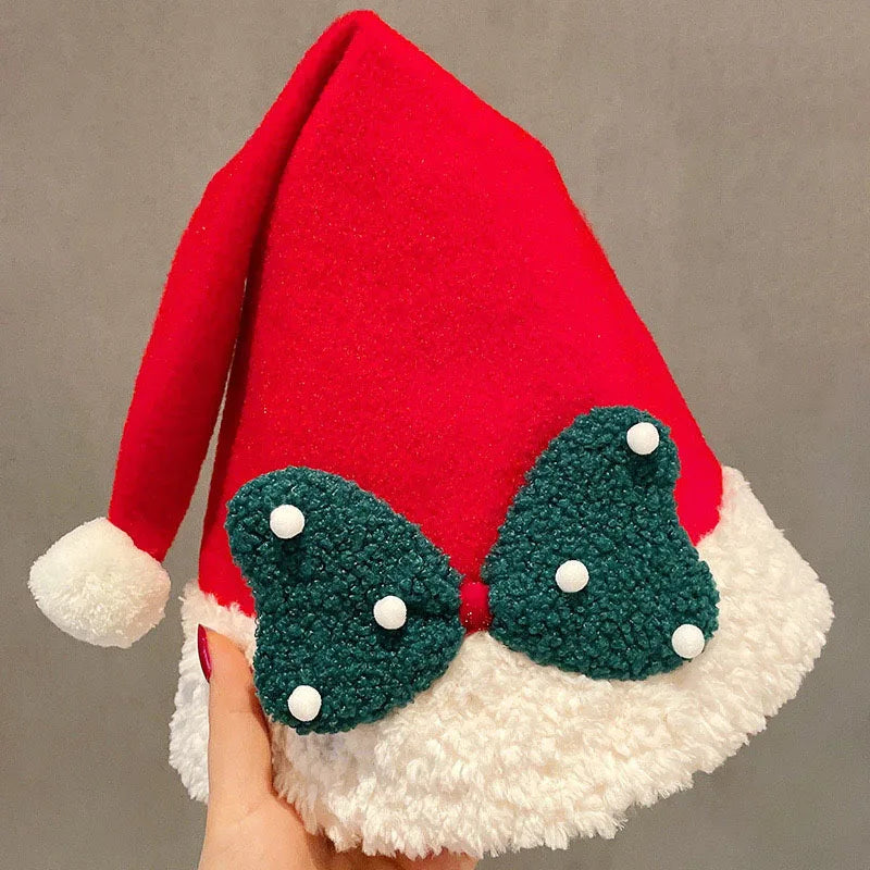 Chapeau de Noël à Nœud Vert cozy