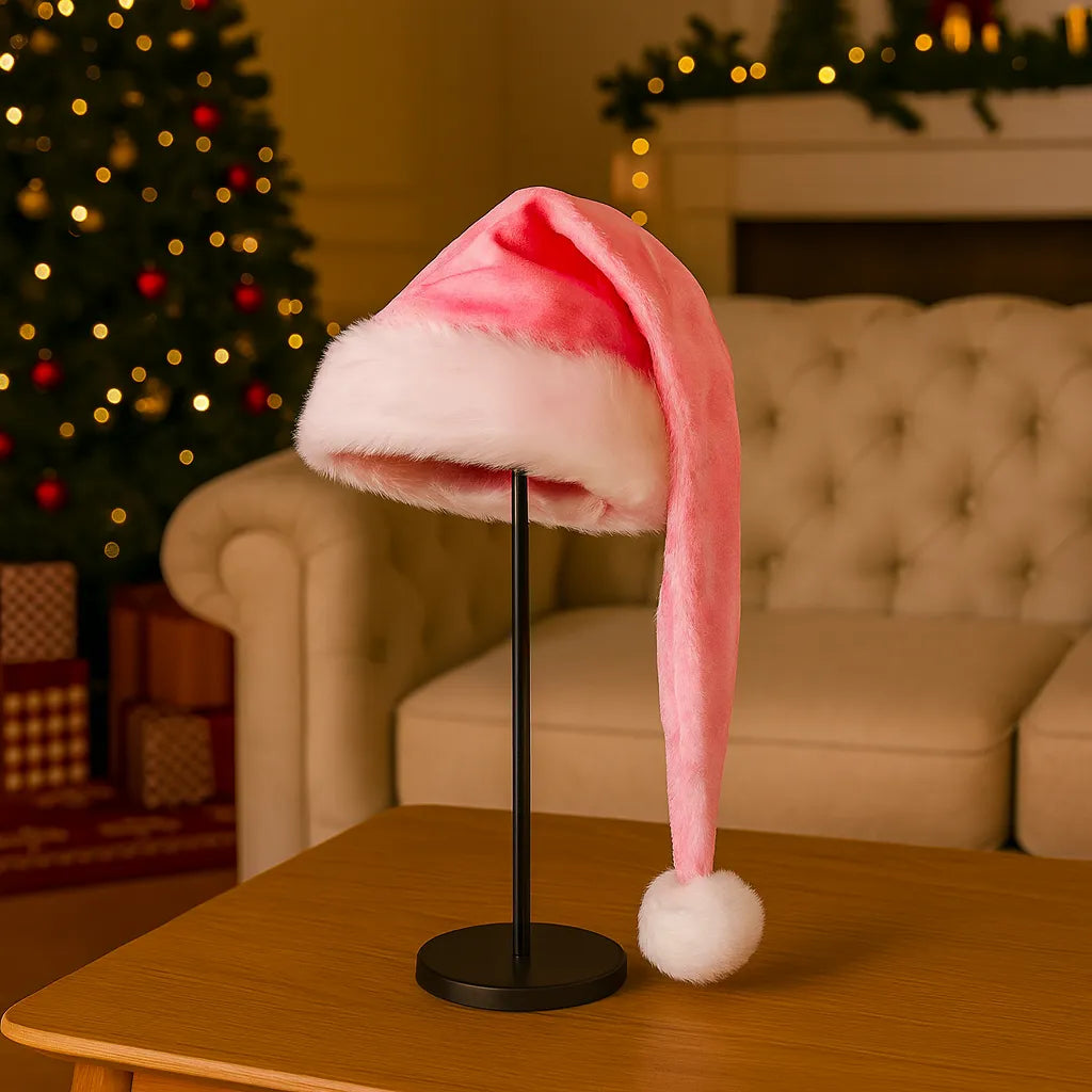 Chapeau de Noël Rose Design confortable