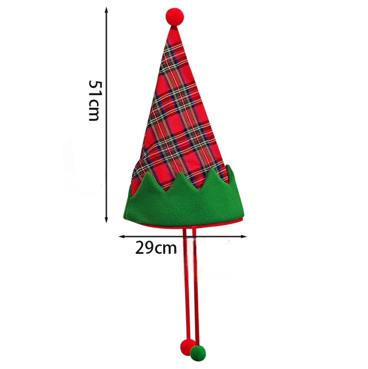 Chapeau de Noël Rouge et Vert Chaleureux