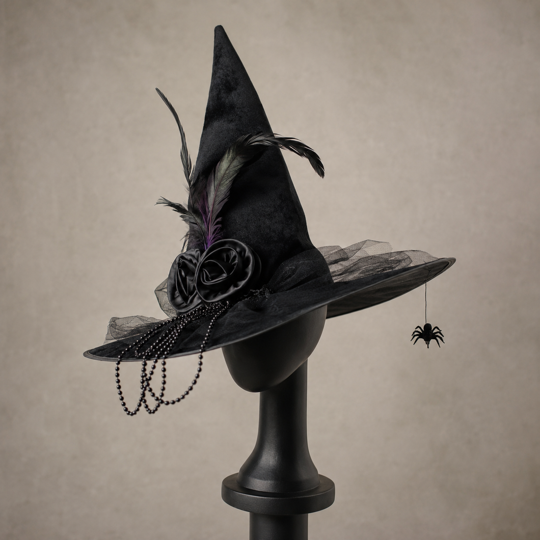 Chapeau de Sorcière Elégant Gothique