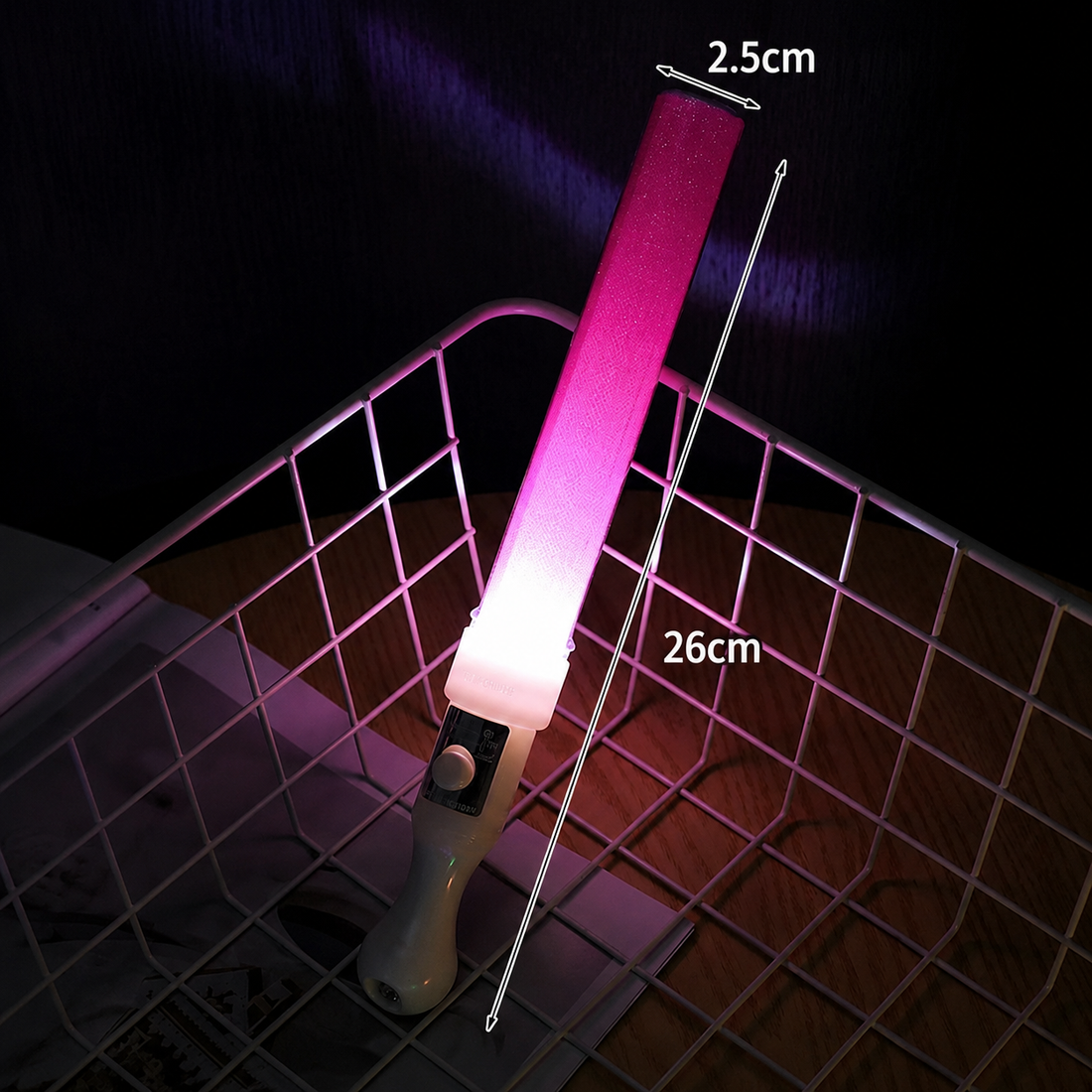 Bâton Lumineux de Fête Rose