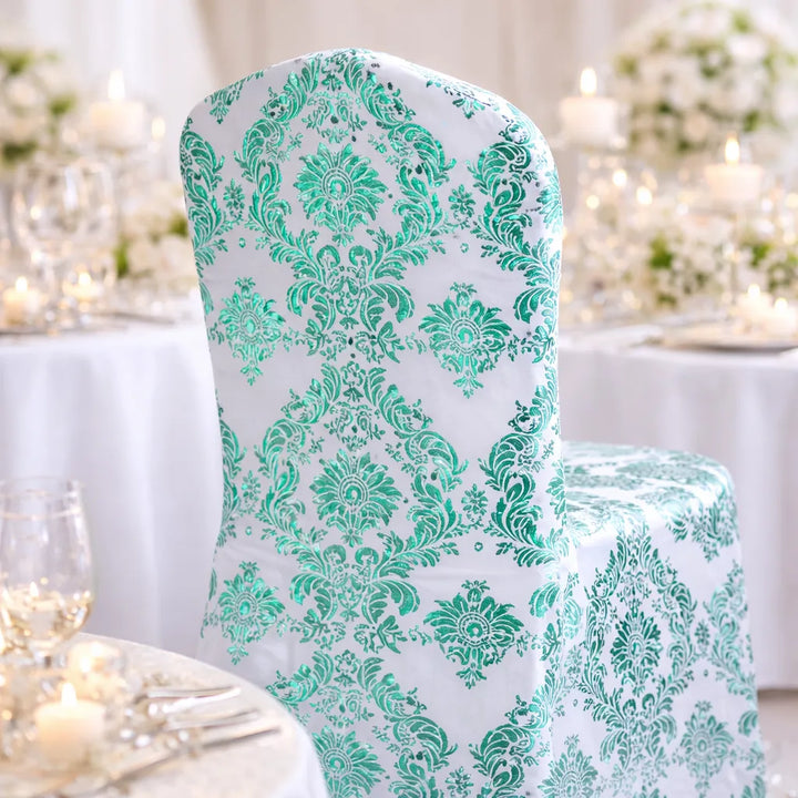 Housse de Chaise Mariage Vert Design