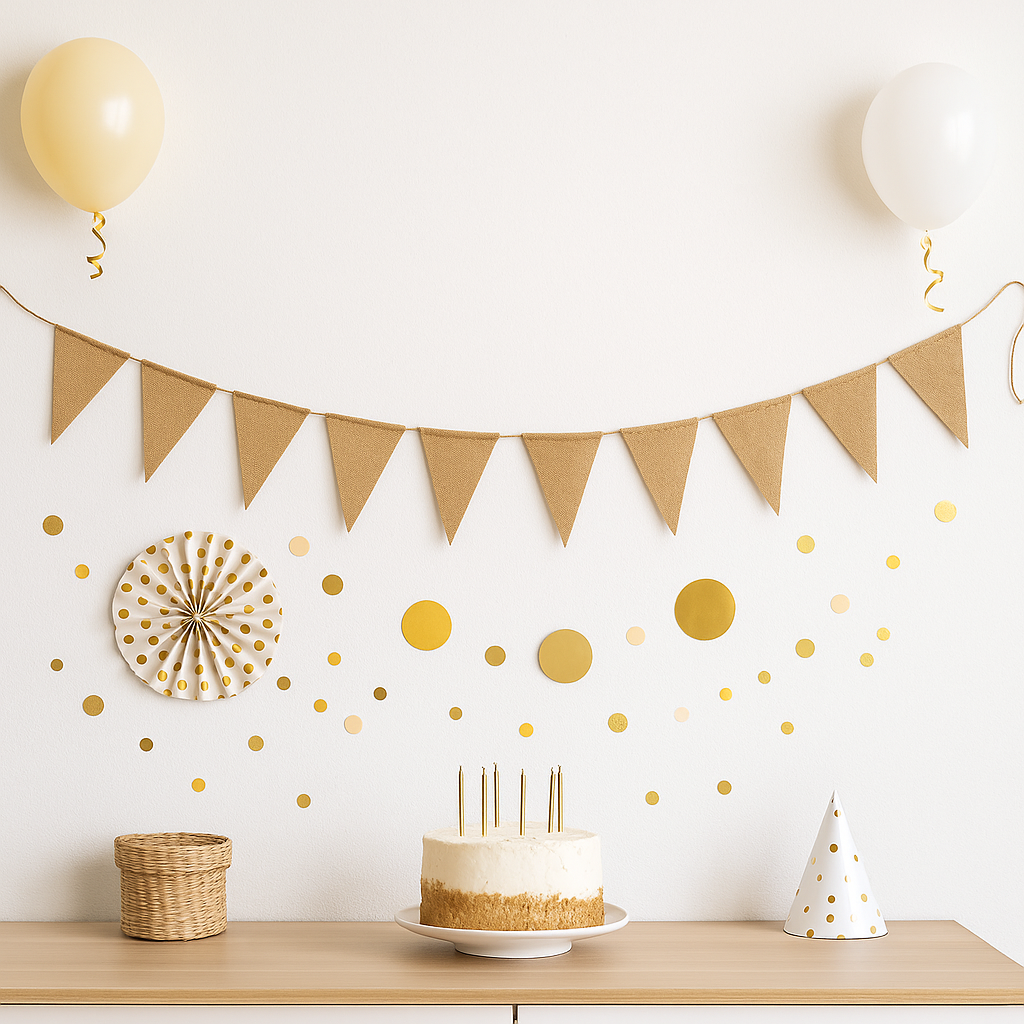 Guirlande Anniversaire Vintage