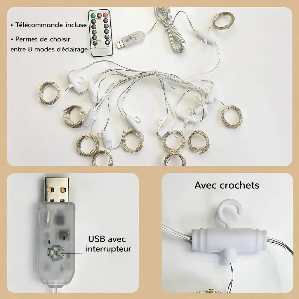 Rideau Mariage Lumineux