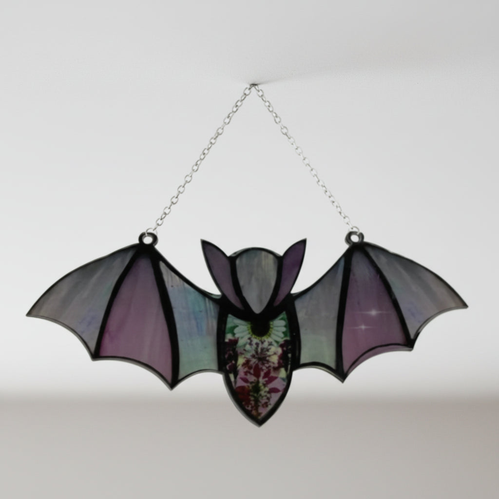 Chauve-souris Halloween en acrylique noire