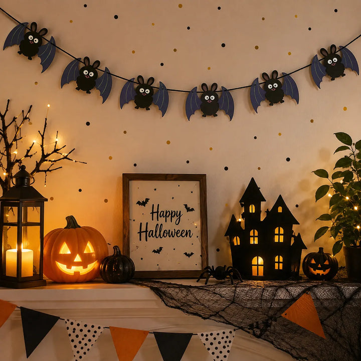 Chauves-Souris 3D Muraux Déco Halloween unique