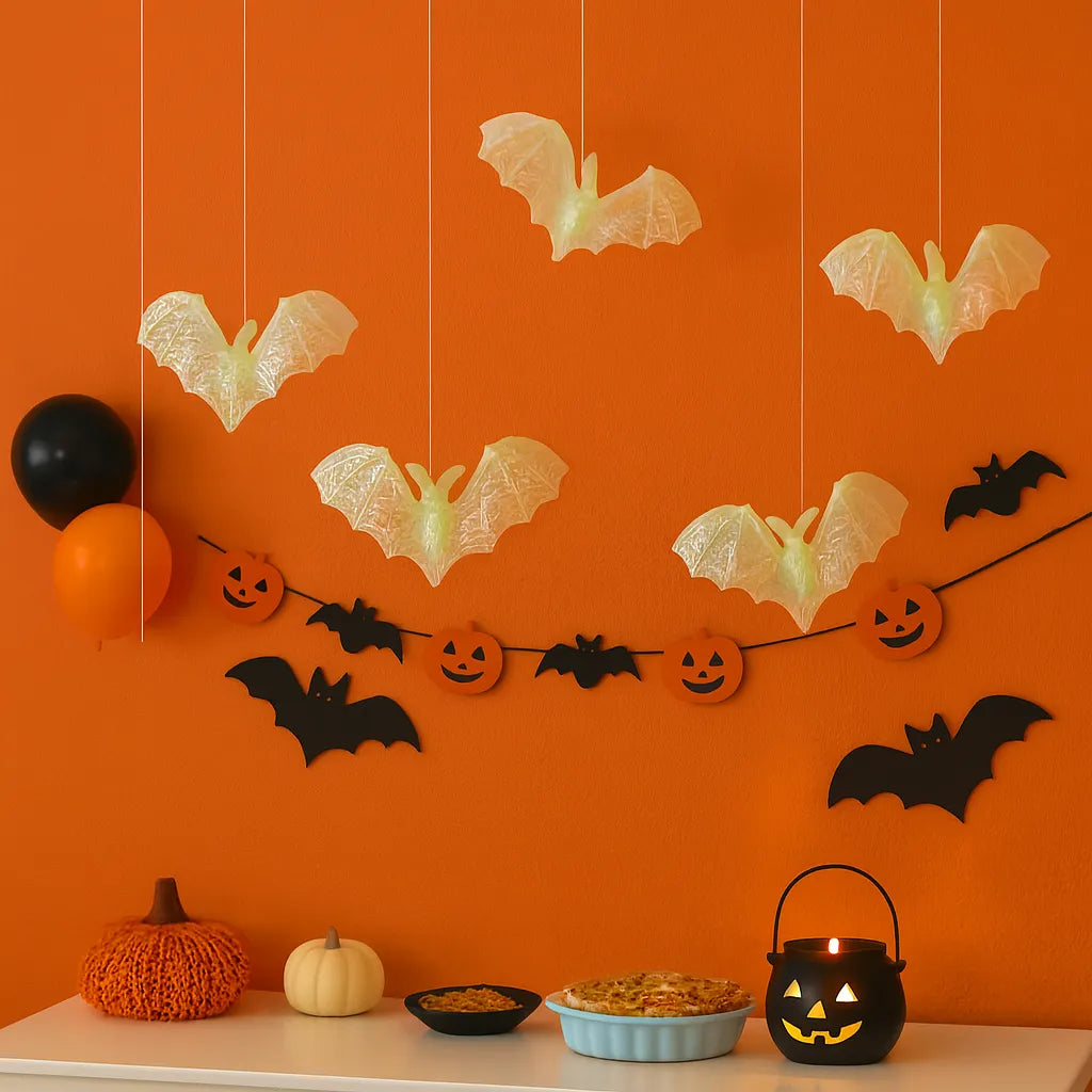 Chauves-Souris Déco Halloween Translucide