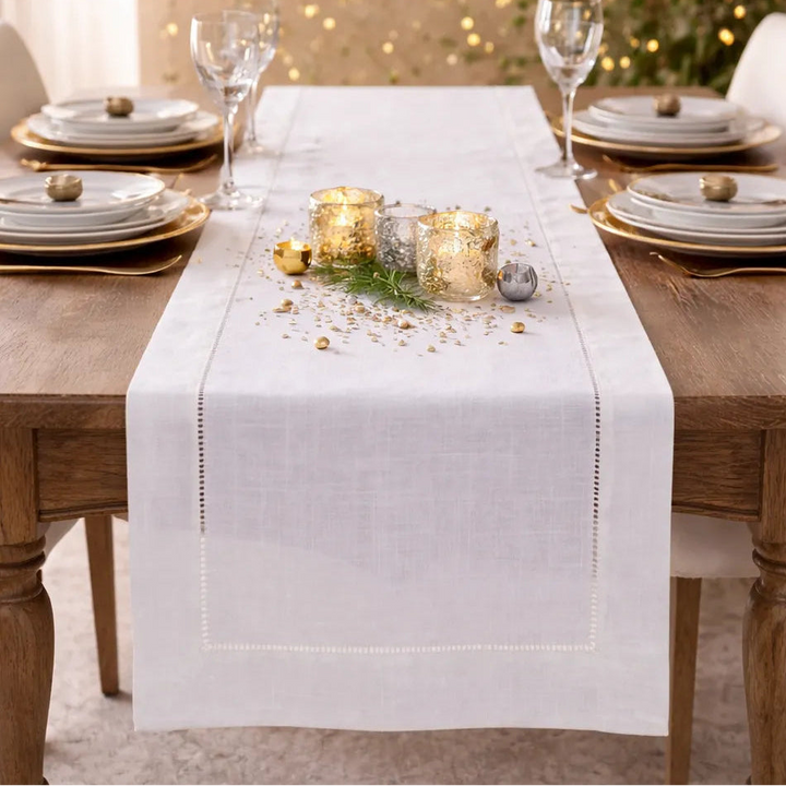 Chemin de Table Blanc Classique