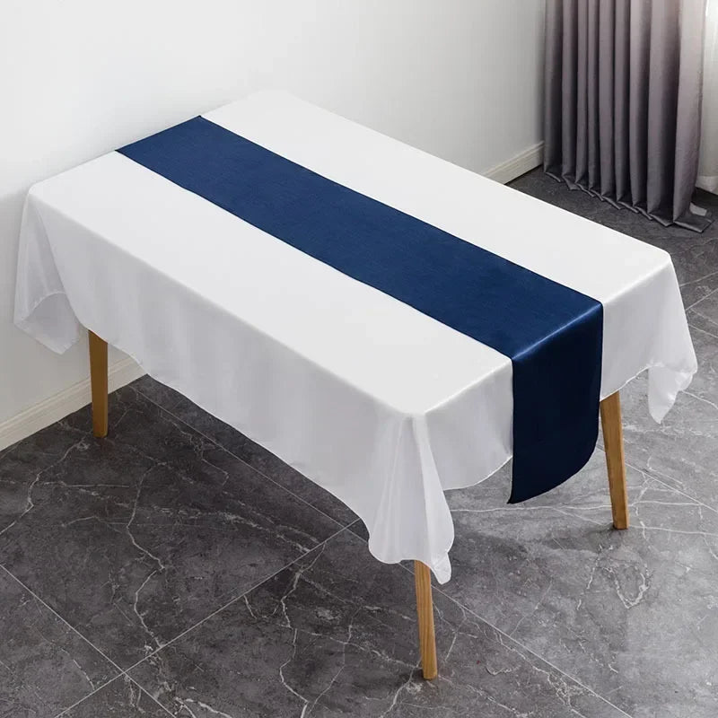 Chemin de Table Bleu Marine Mariage Chic