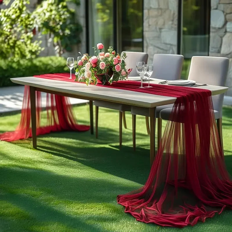 Chemin de Table Bordeaux Mariage Chic