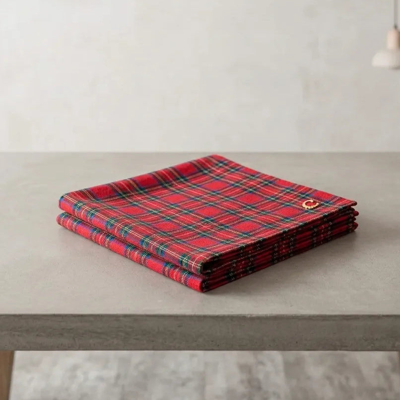 Chemin de Table Carreaux Noël Minimaliste