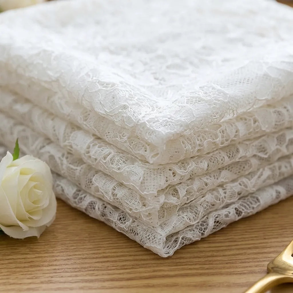 Chemin de Table Dentelle Mariage Minimaliste