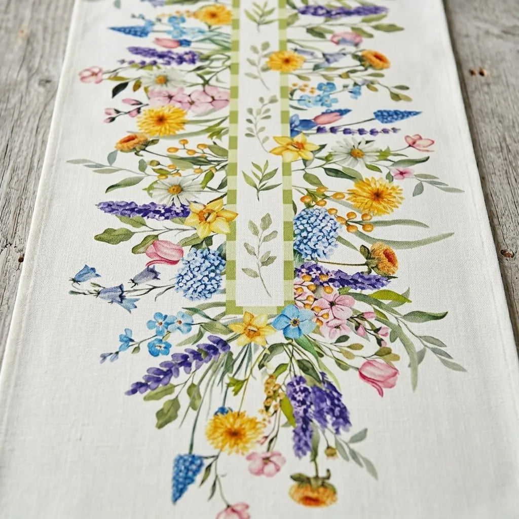 Chemin de Table Fleuri Moderne
