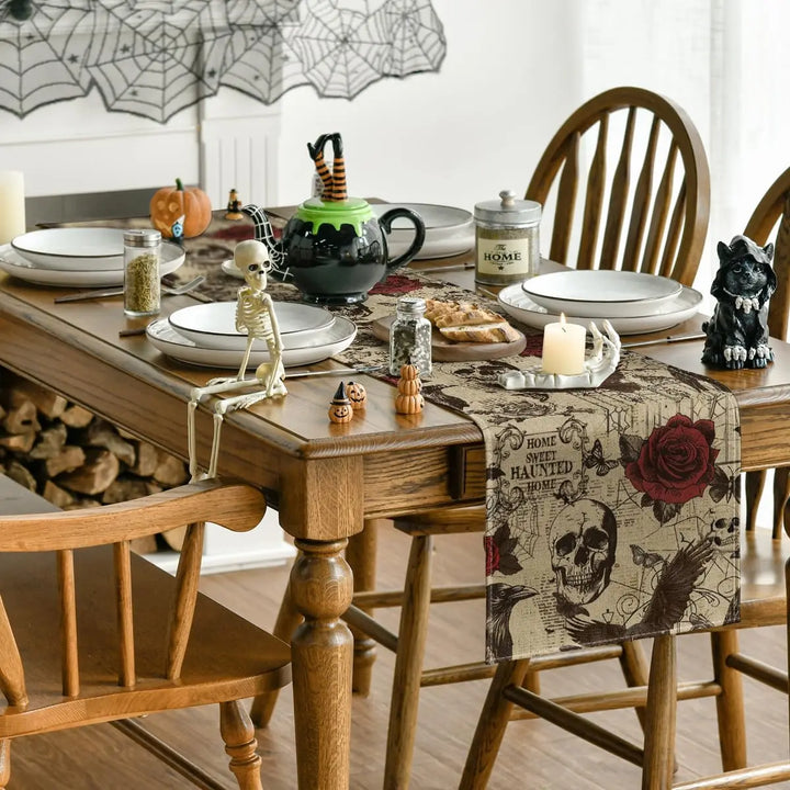 Chemin de Table Halloween Vintage