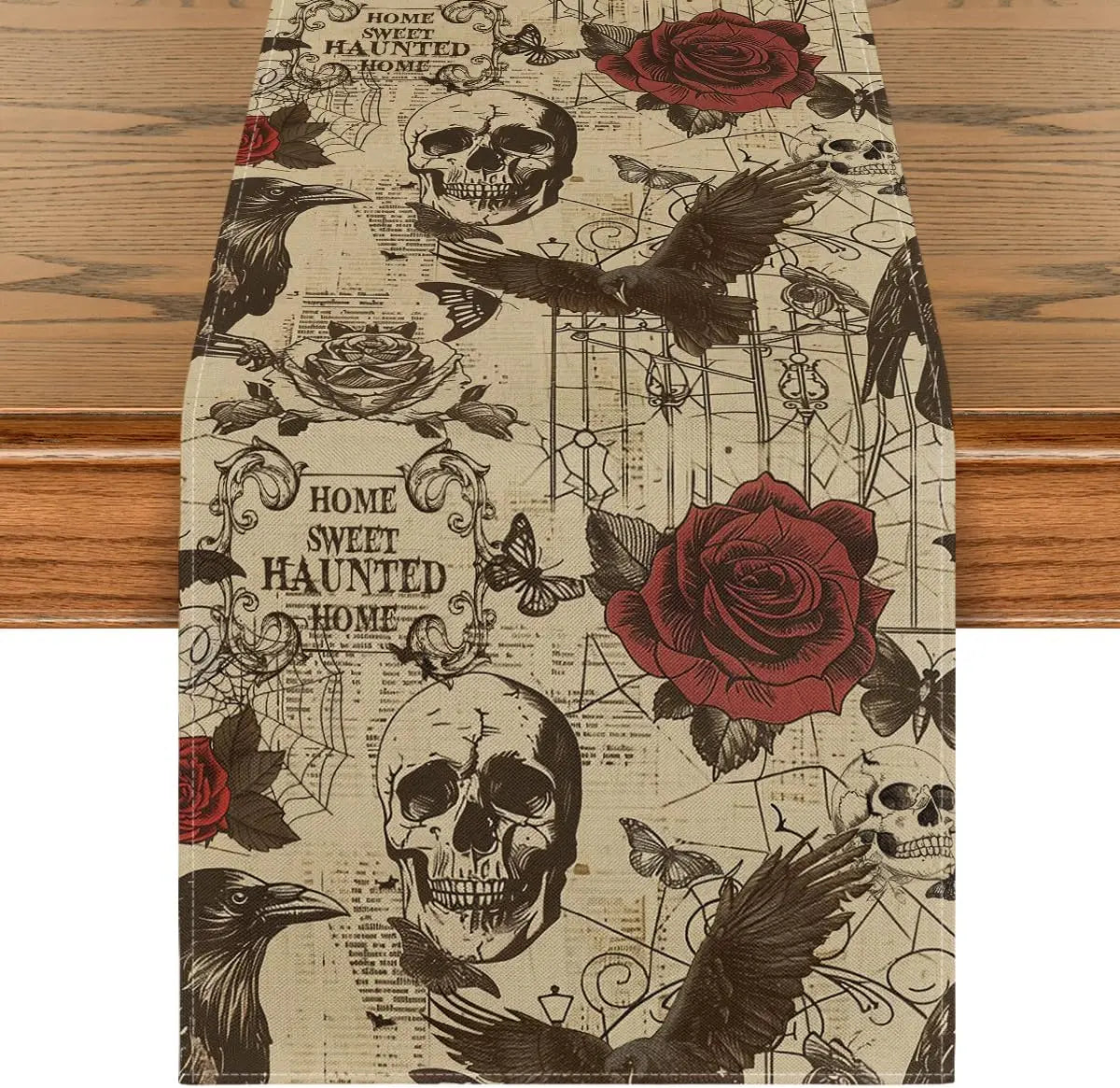 Chemin de Table Halloween Vintage stylé