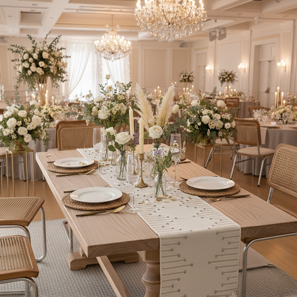 Chemin de Table Mariage Boho