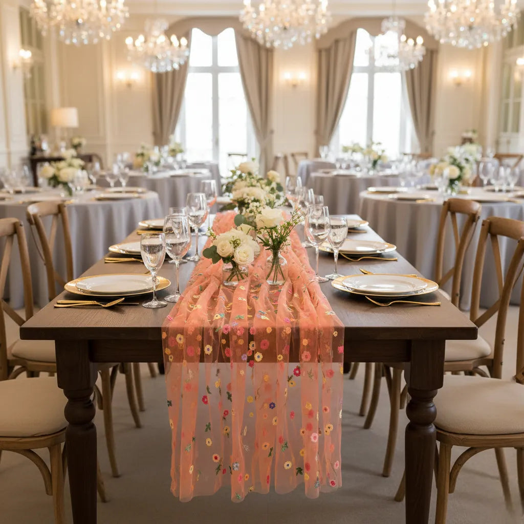 Chemin de Table Mariage Coloré