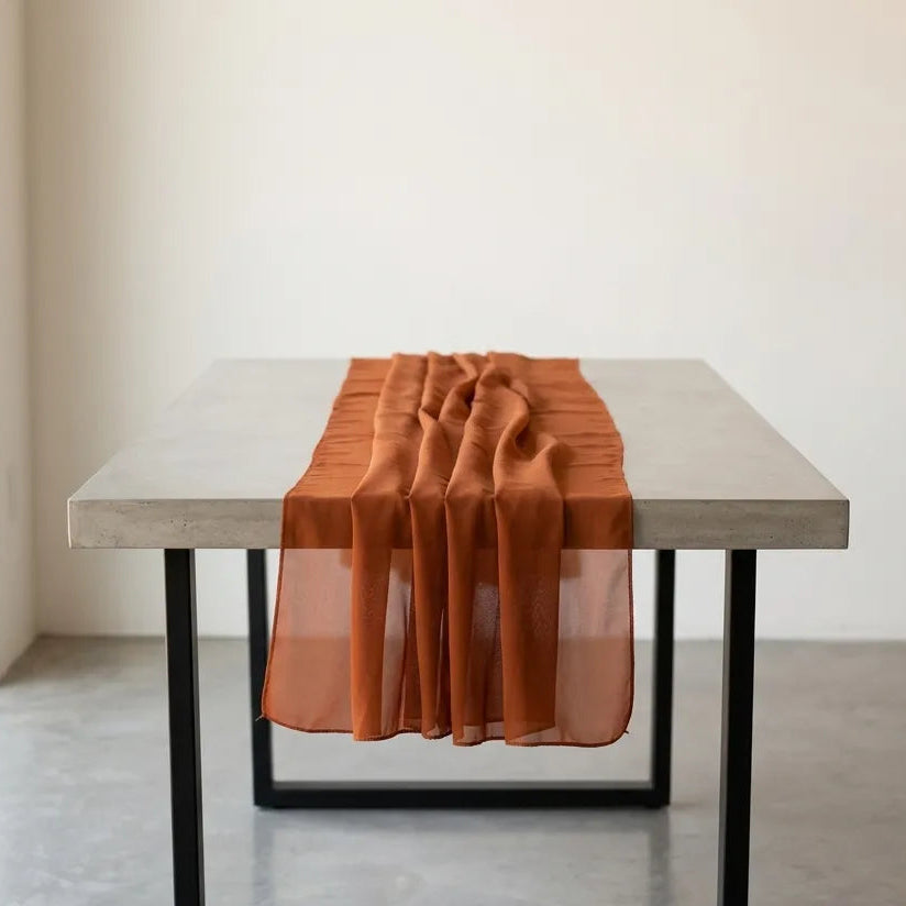 Chemin de Table Mariage Terracotta Unique