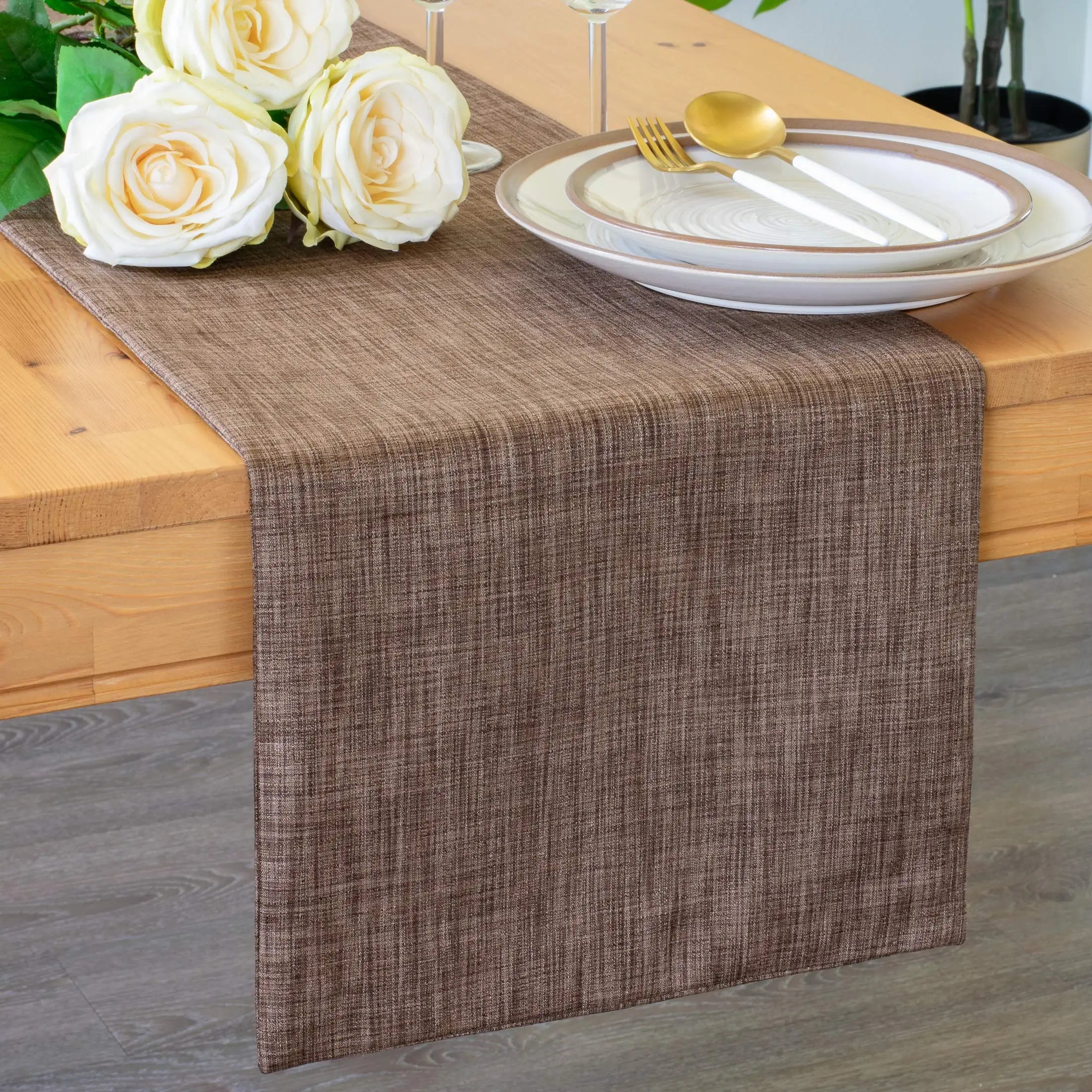 Chemin de Table Minimaliste en Lin Minimaliste