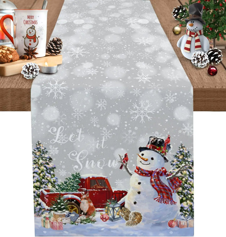 Chemin de Table Noël Let it Snow