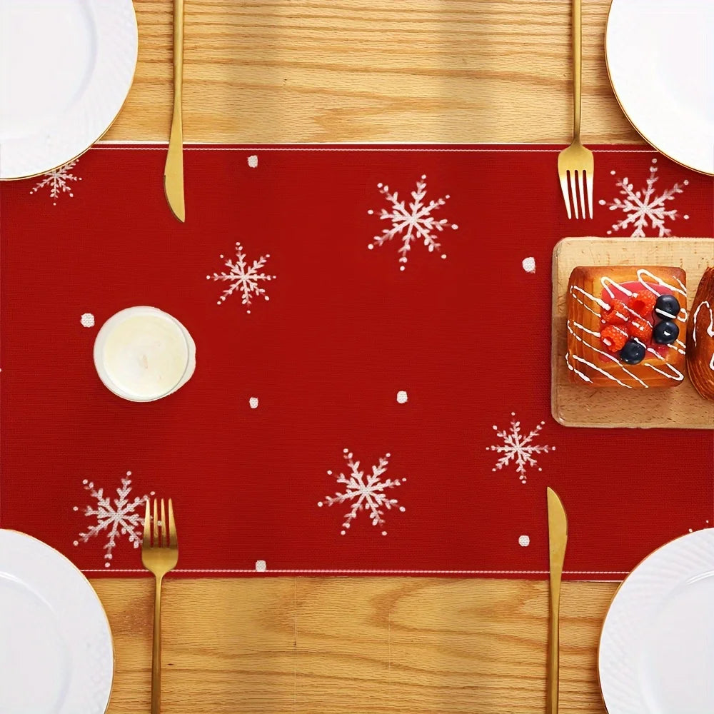 Chemin de Table Noël Rouge Elégant