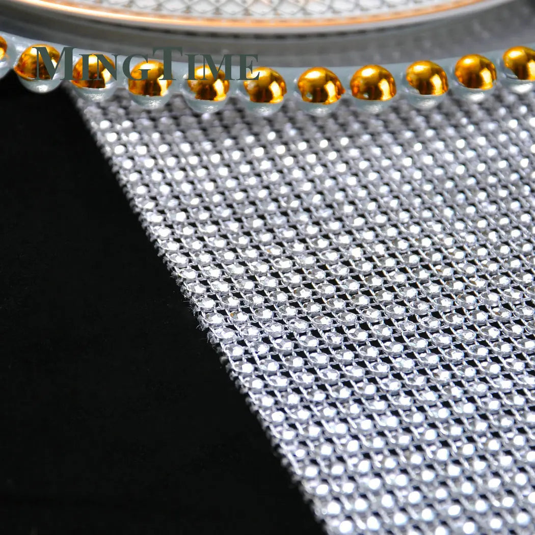 Chemin de Table Noël en Maille Argentée