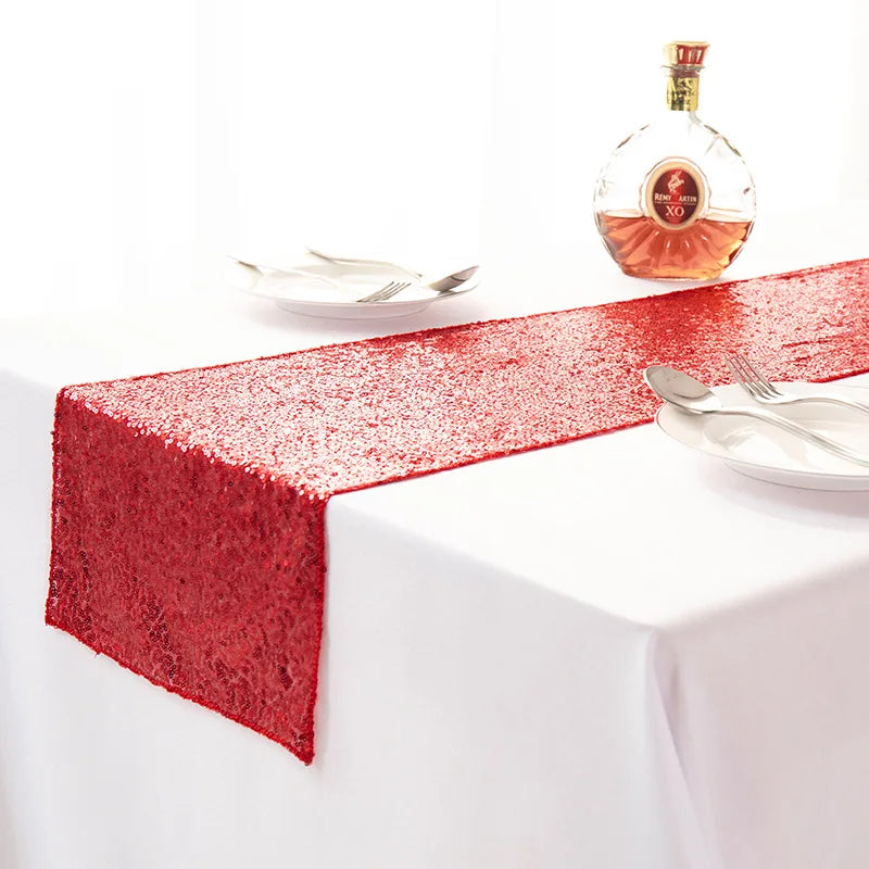 Chemin de Table Rouge Mariage Design
