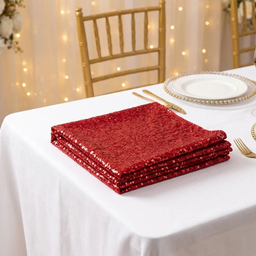 Chemin de Table Rouge Mariage Unique
